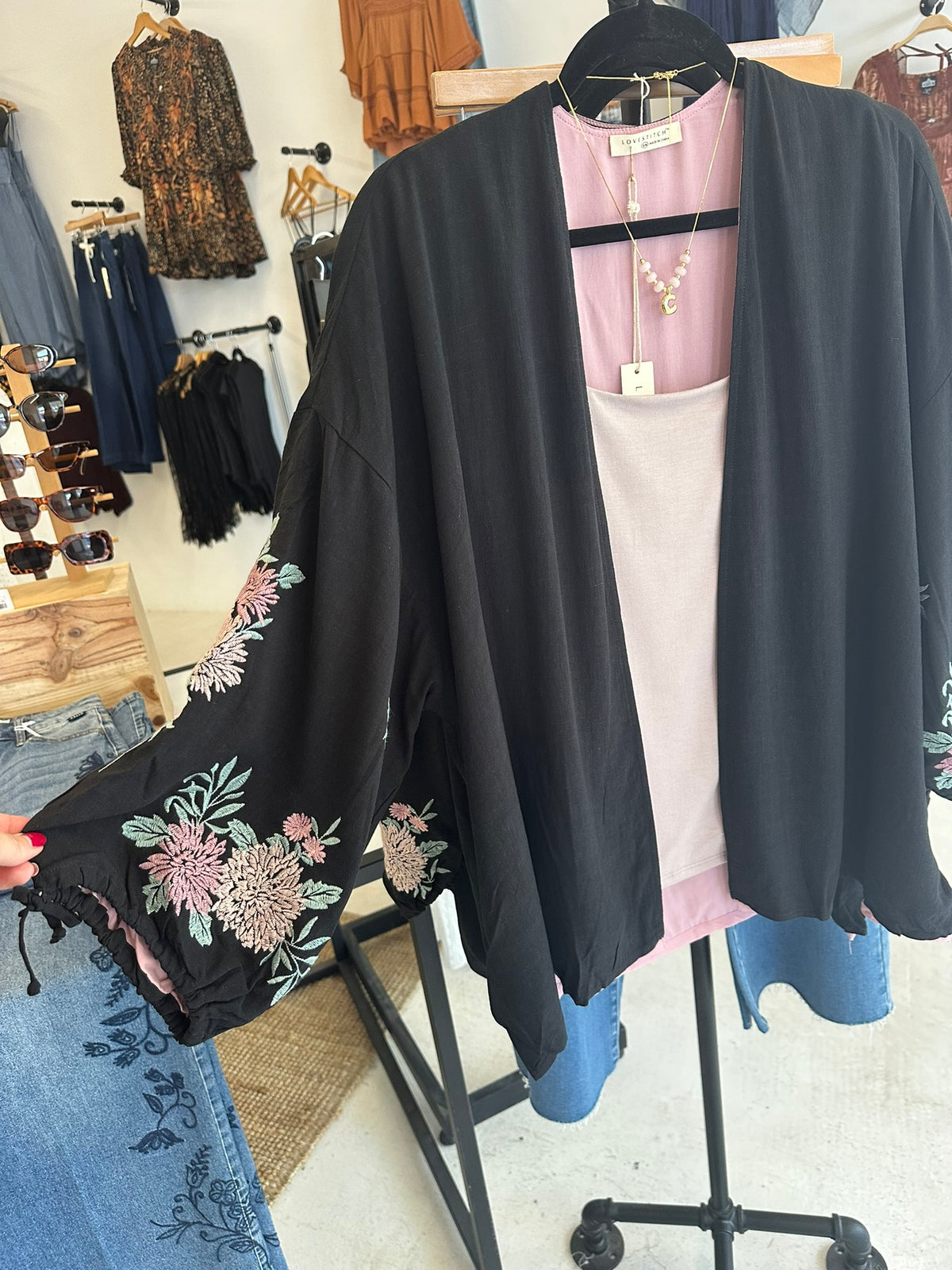 Serenity Embroidered Kimono