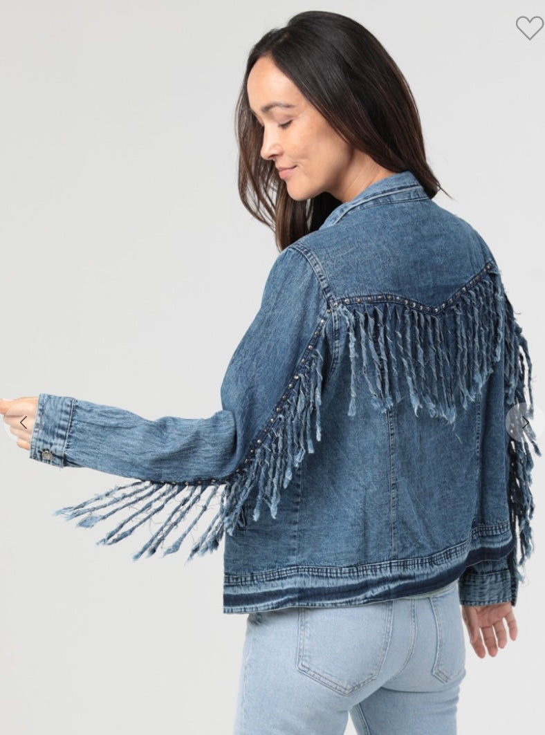 Fringe Denim Jacket
