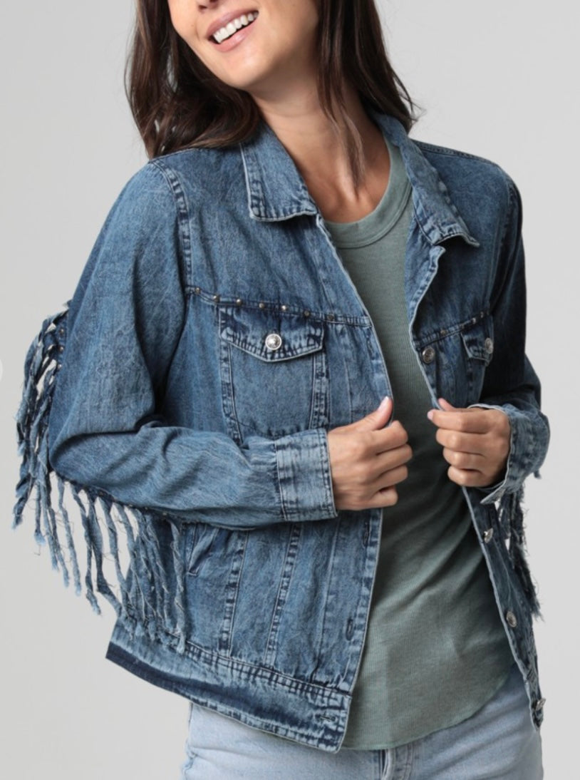 Fringe Denim Jacket