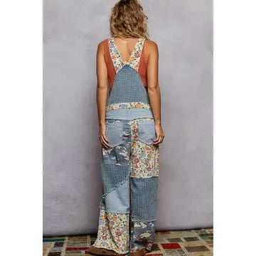 Sassy Patchwork Overalls
