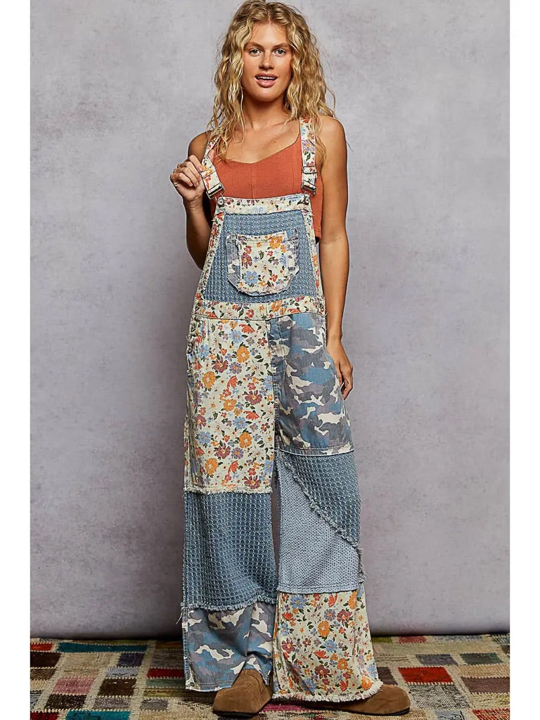 Sassy Patchwork Overalls