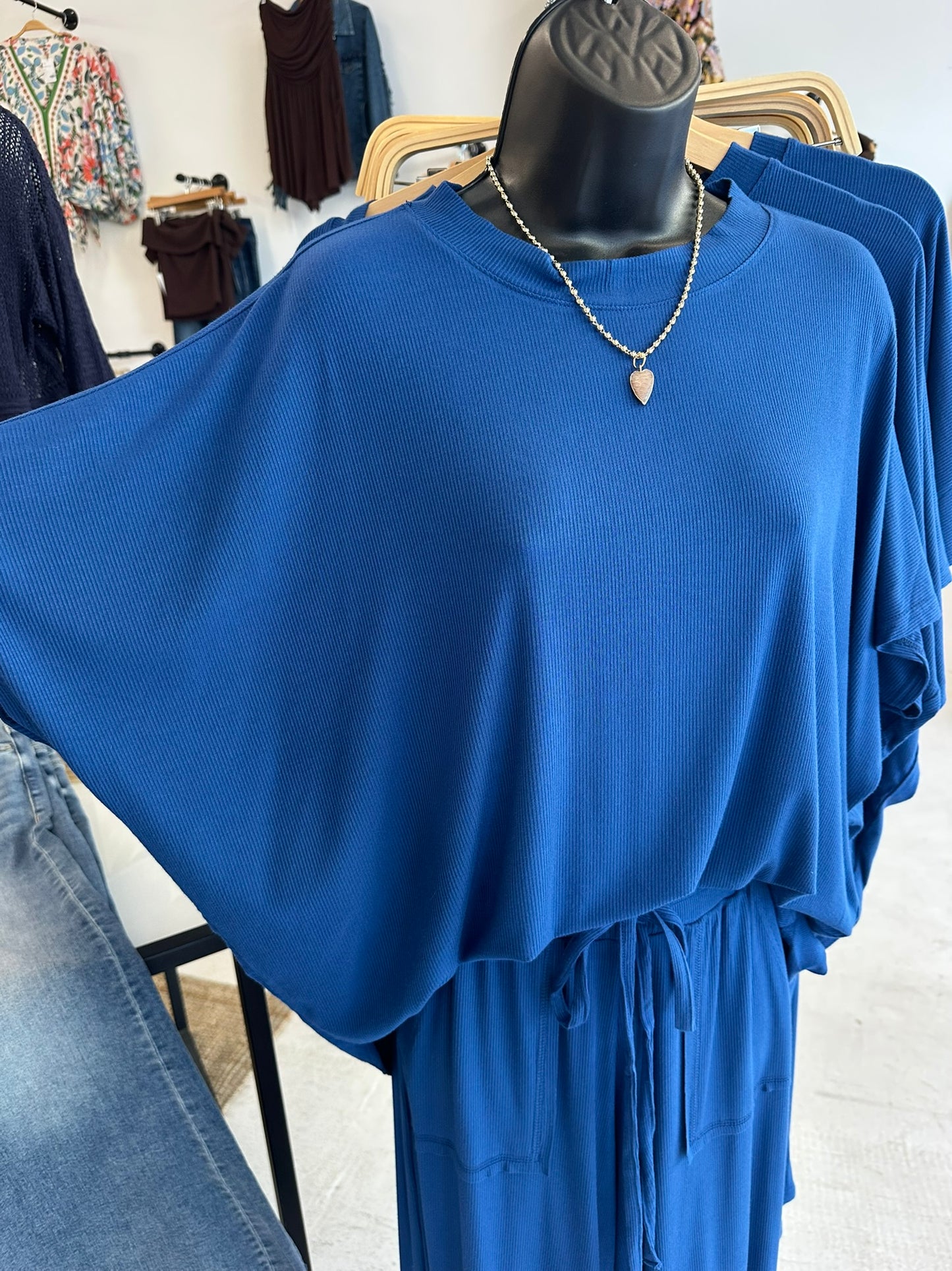 Deep Sea Blue Lounge Top