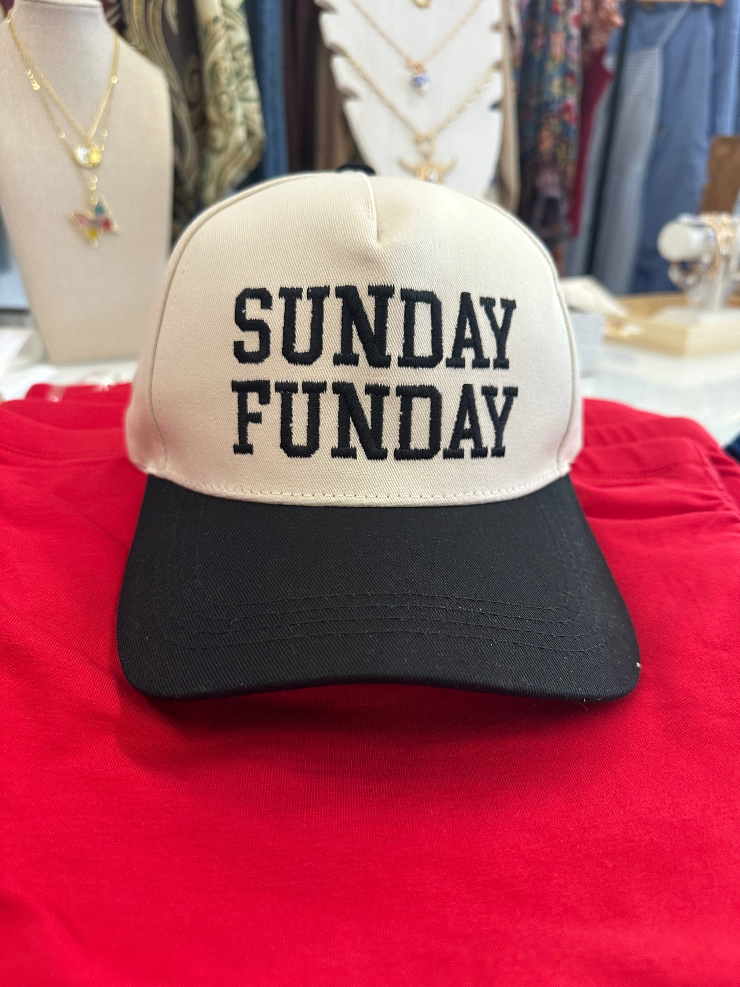 Sunday Funday baseball hat (Black)