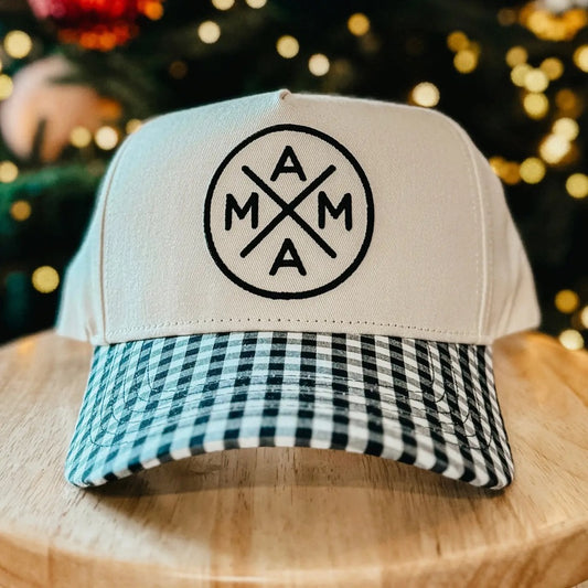 Mama Gingham baseball hat