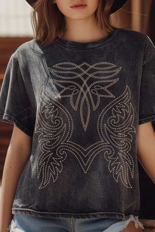 Cowboy Stitched Mineral tee