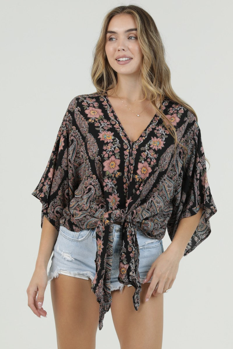 Rose Kimono Top