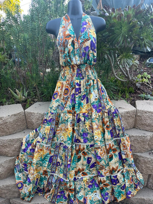 Coastal breeze maxi dress