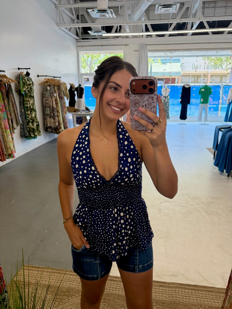 Eclipse halter top