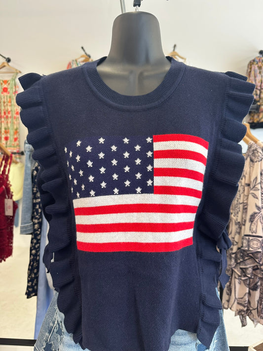 Patriotic flair top