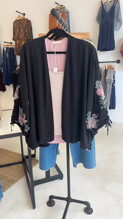 Serenity Embroidered Kimono