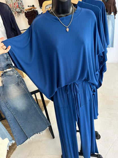 Deep Sea Blue Lounge Top