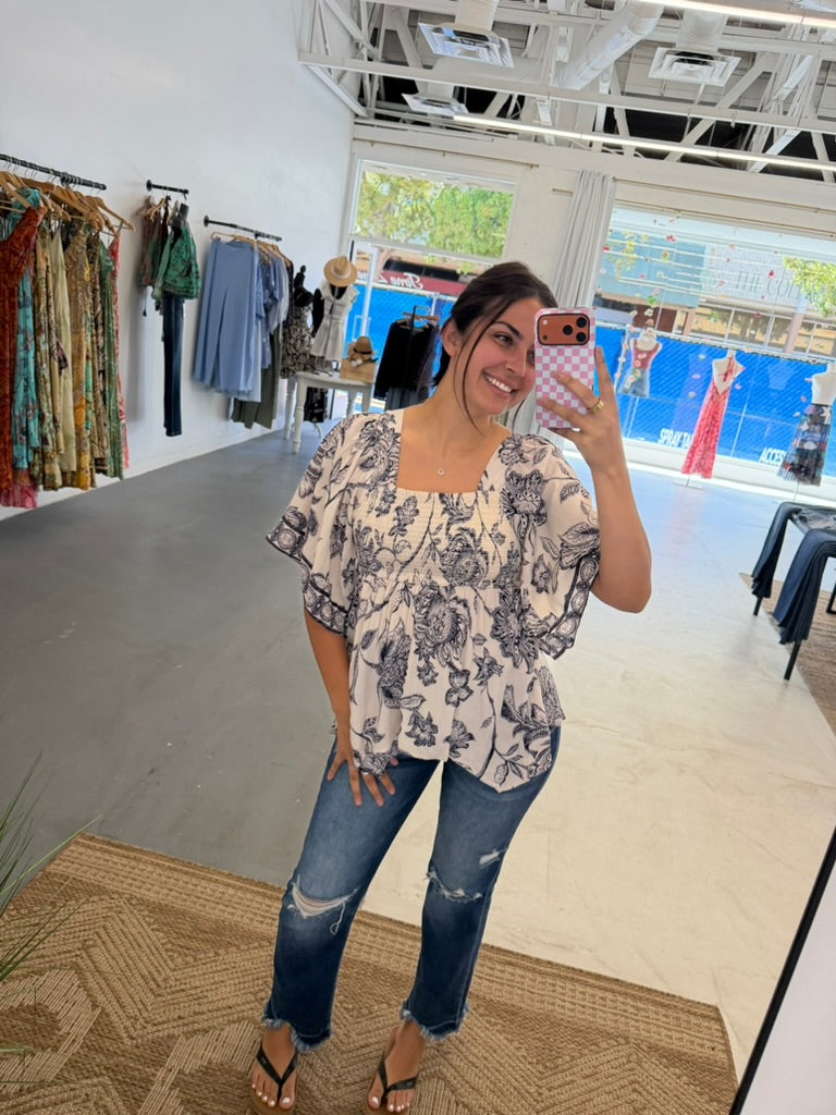 Sweet floral top