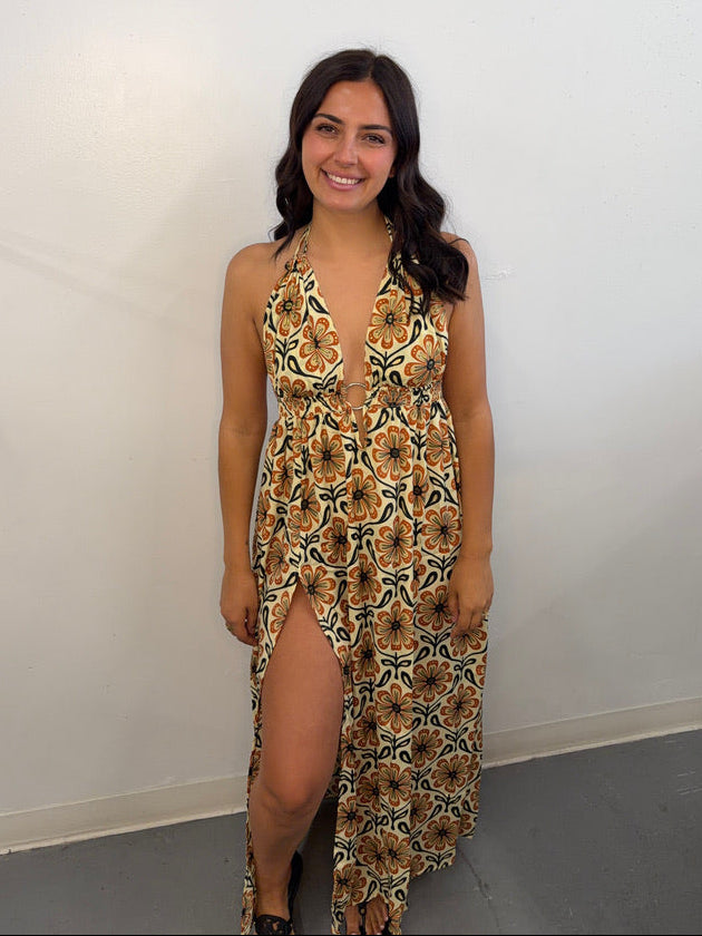Madison floral maxi dress