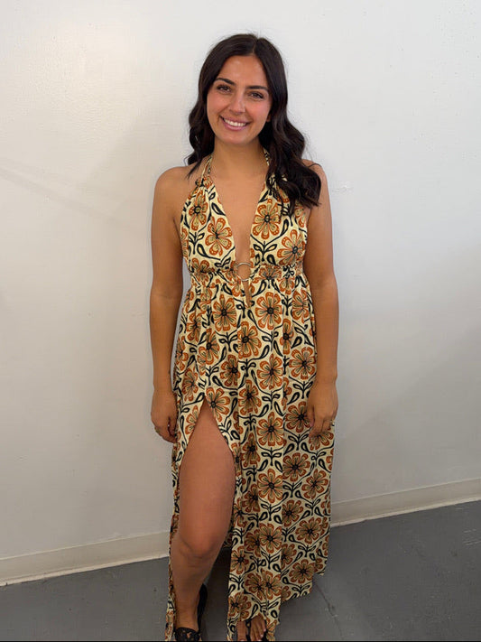 Madison floral maxi dress