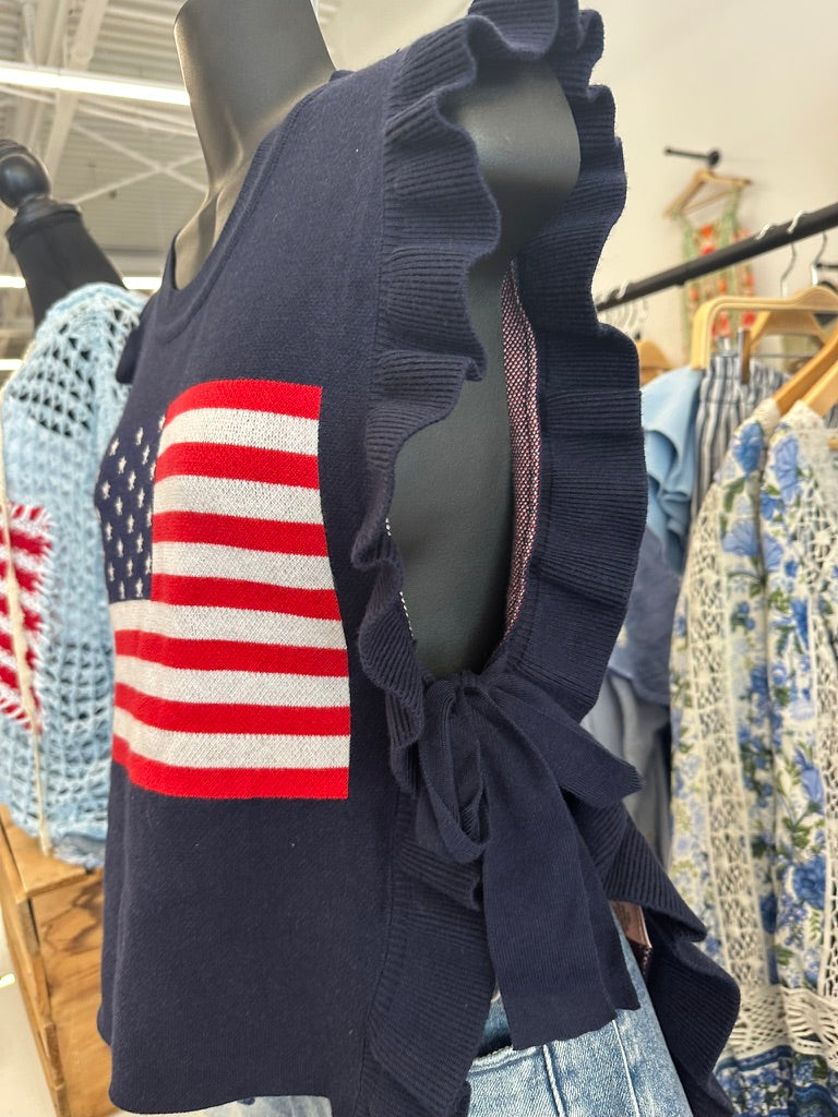 Patriotic flair top