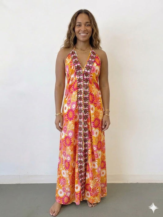 Floral embroidered magic dress