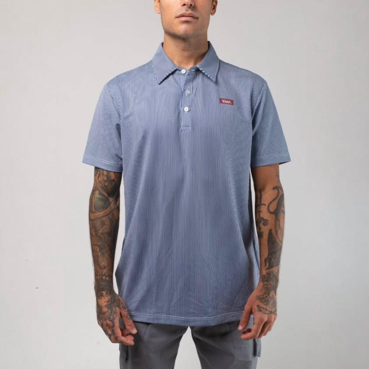 Mens pinstripe button up