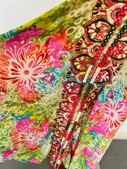 Over the Rainbow Embroidered Dress