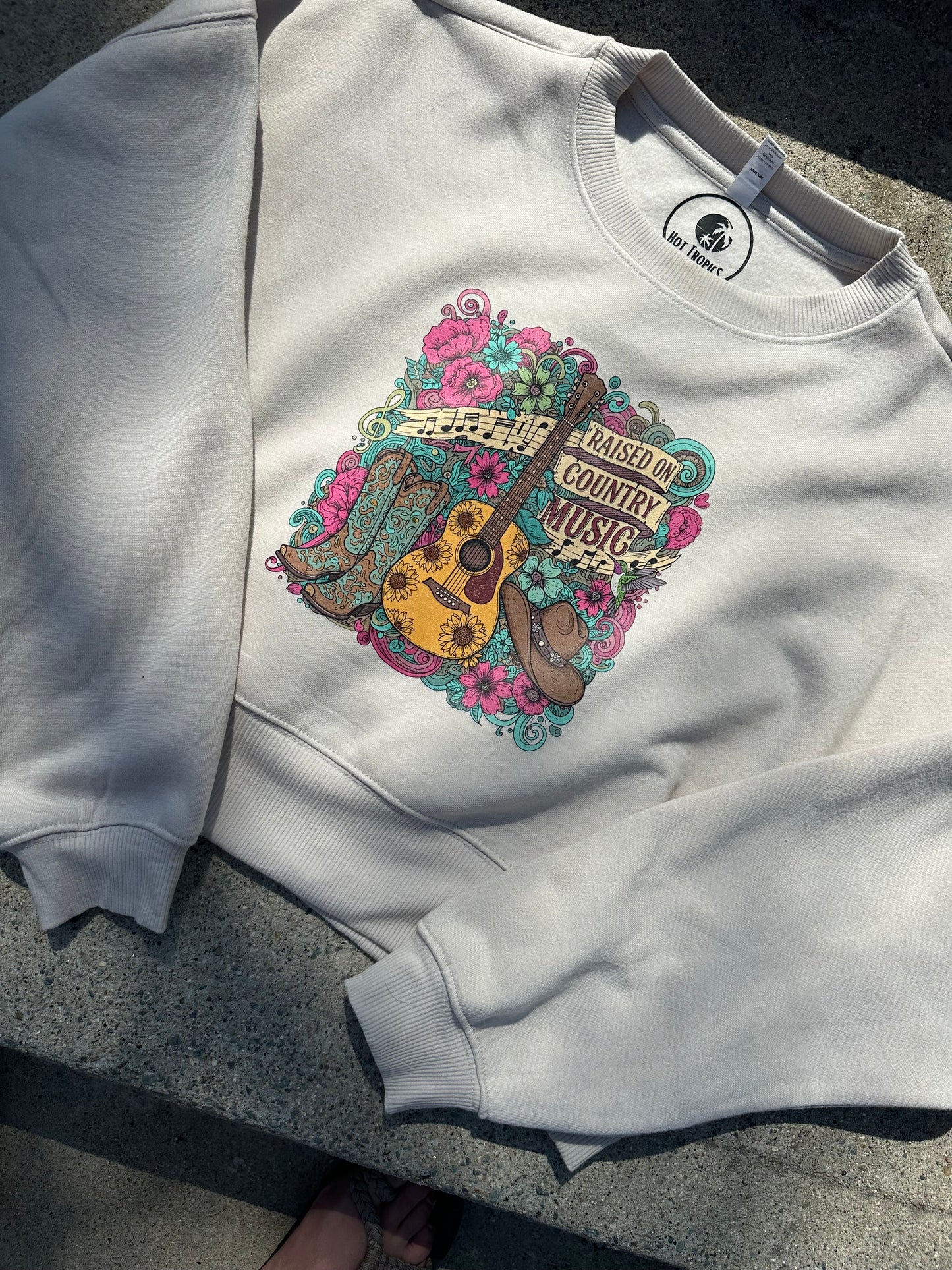Raised on Country Music sweatshirt