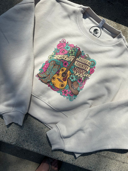 Raised on Country Music sweatshirt