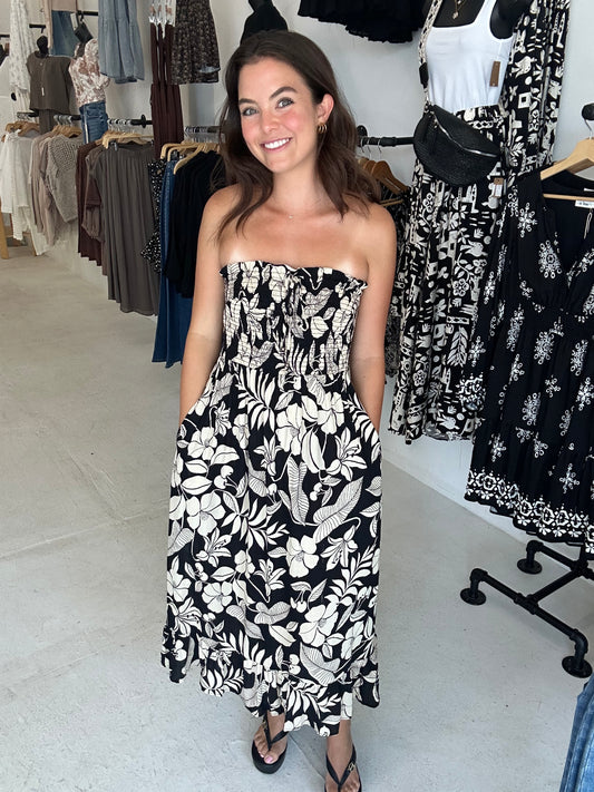 Hawaiian floral dress