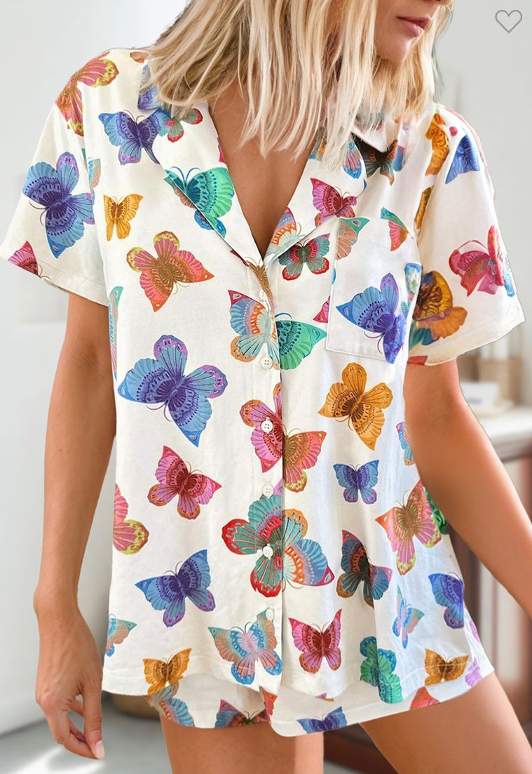 Butterfly lounge PJ Set