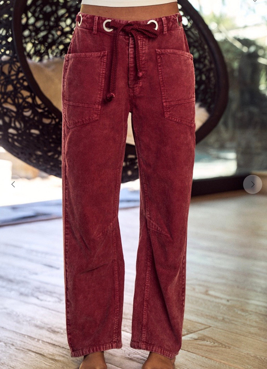 Corduroy pant  burgundy