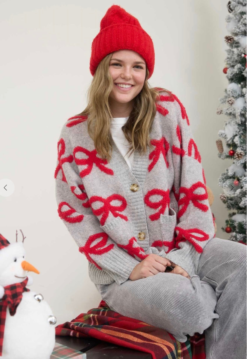 Red Bow holiday sweater